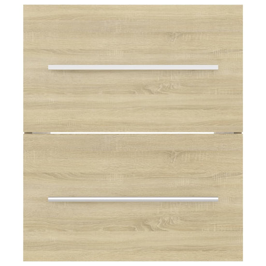 Wastafelkast 41x38,5x48 cm spaanplaat sonoma eikenkleurig MeubelReus