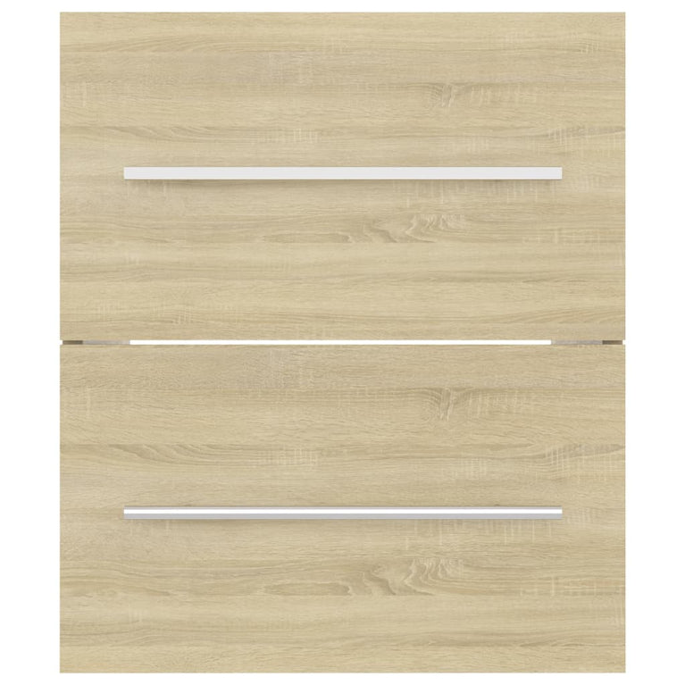 Wastafelkast 41x38,5x48 cm spaanplaat sonoma eikenkleurig MeubelReus