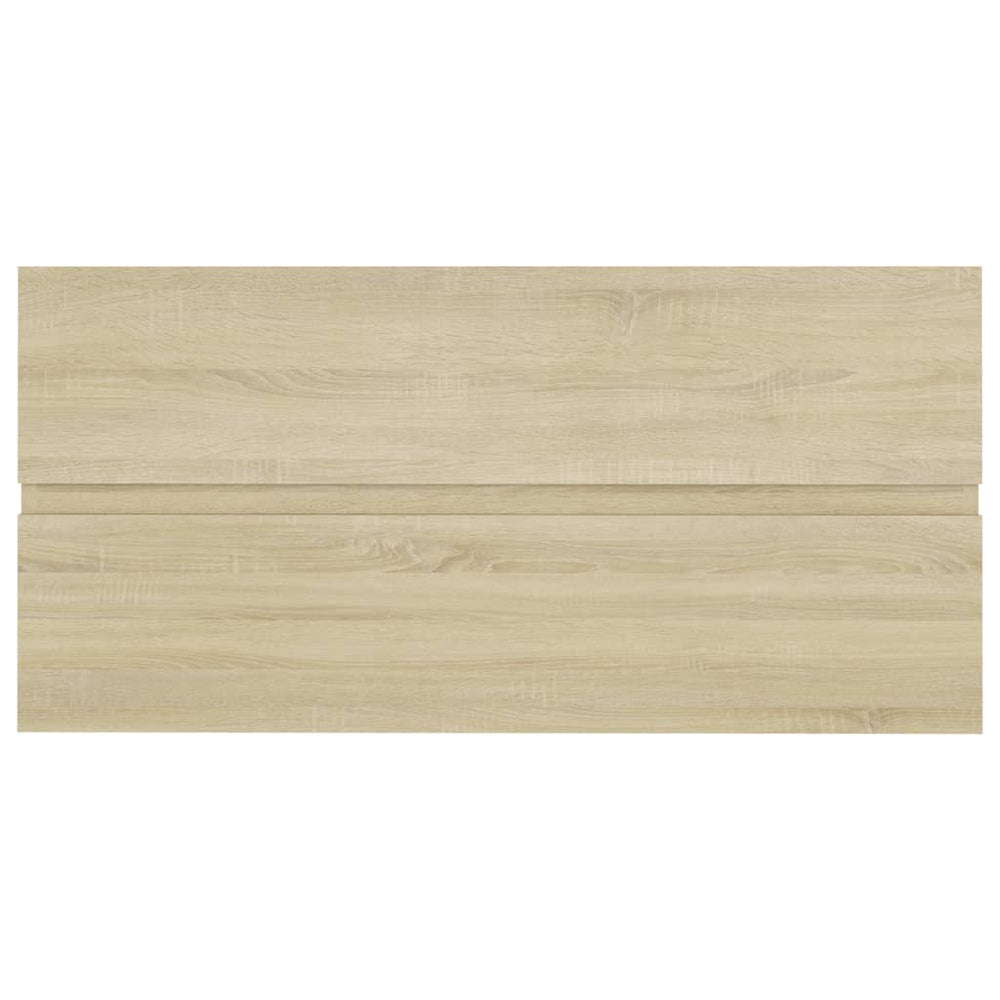 Wastafelkast 90x38,5x45 cm spaanplaat sonoma eikenkleurig MeubelReus