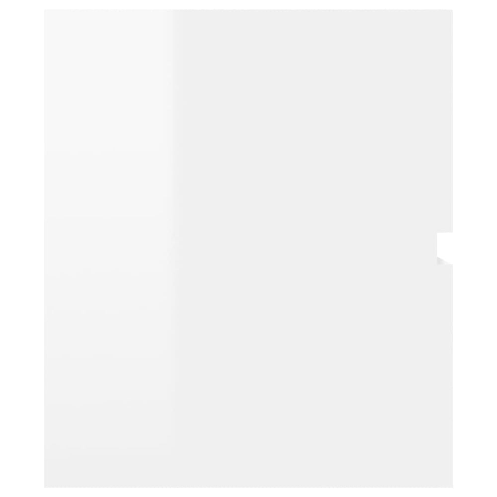 Wastafelkast 90x38,5x45 cm spaanplaat hoogglans wit MeubelReus