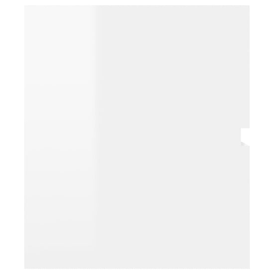 Wastafelkast 90x38,5x45 cm spaanplaat hoogglans wit MeubelReus