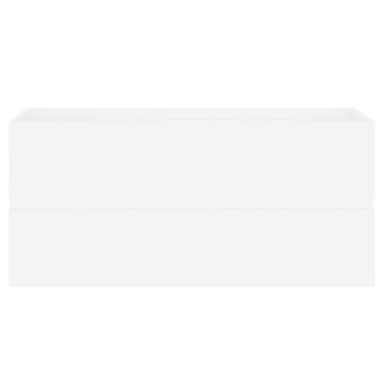 Wastafelkast 100x38,5x45 cm spaanplaat wit MeubelReus