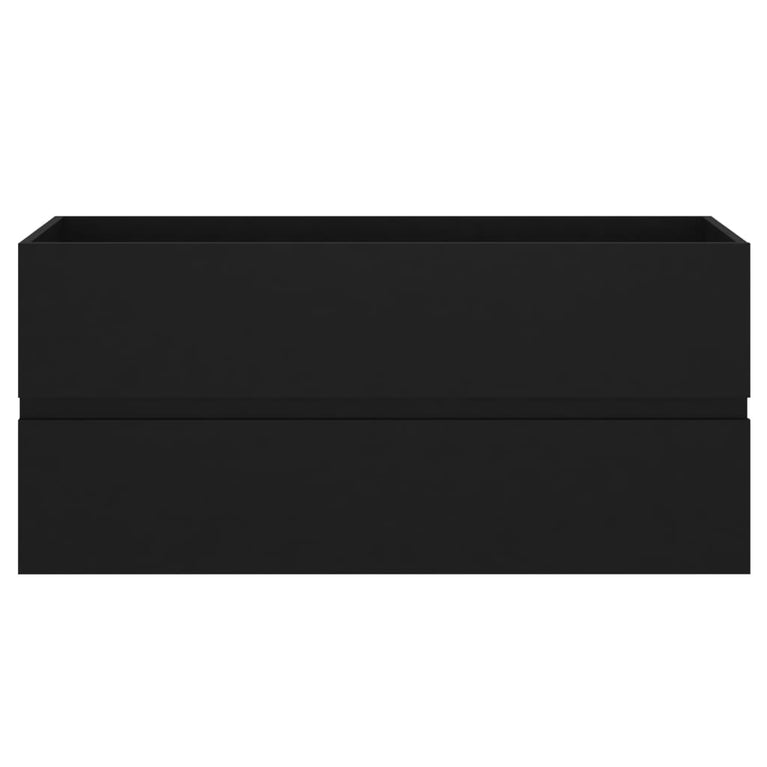 Wastafelkast 100x38,5x45 cm spaanplaat zwart MeubelReus