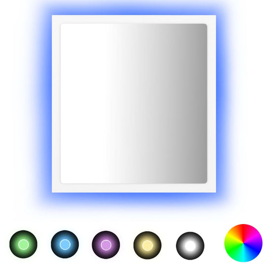 Badkamerspiegel LED 40x8,5x37 cm acryl wit MeubelReus