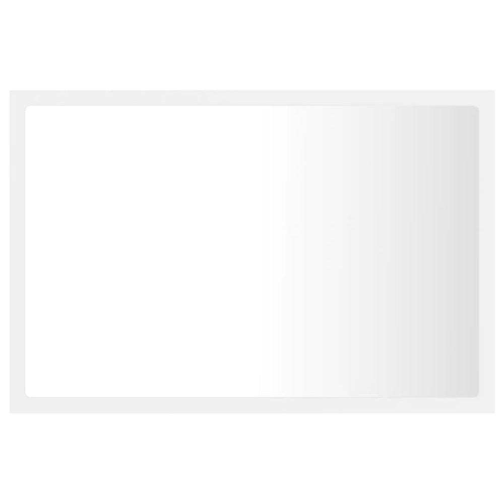 Badkamerspiegel LED 60x8,5x37 cm acryl wit MeubelReus