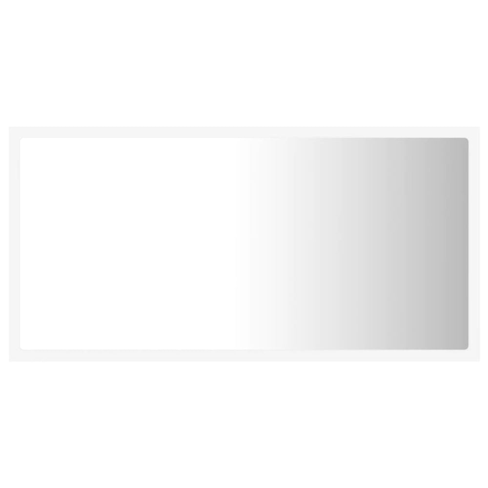 Badkamerspiegel LED 80x8,5x37 cm acryl wit MeubelReus