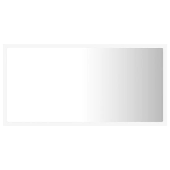 Badkamerspiegel LED 80x8,5x37 cm acryl wit MeubelReus
