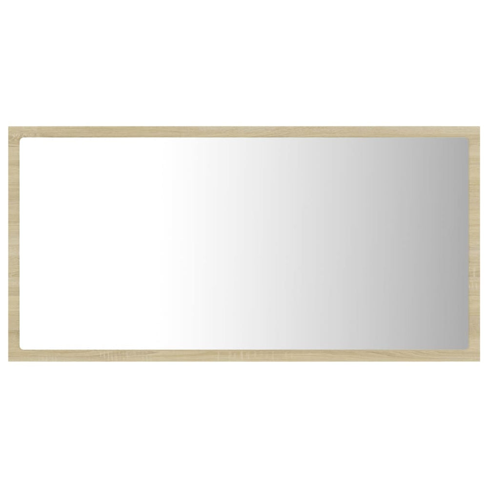 Badkamerspiegel LED 80x8,5x37 cm acryl sonoma eikenkleurig MeubelReus