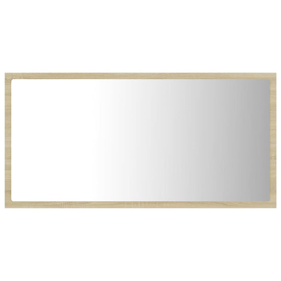 Badkamerspiegel LED 80x8,5x37 cm acryl sonoma eikenkleurig MeubelReus