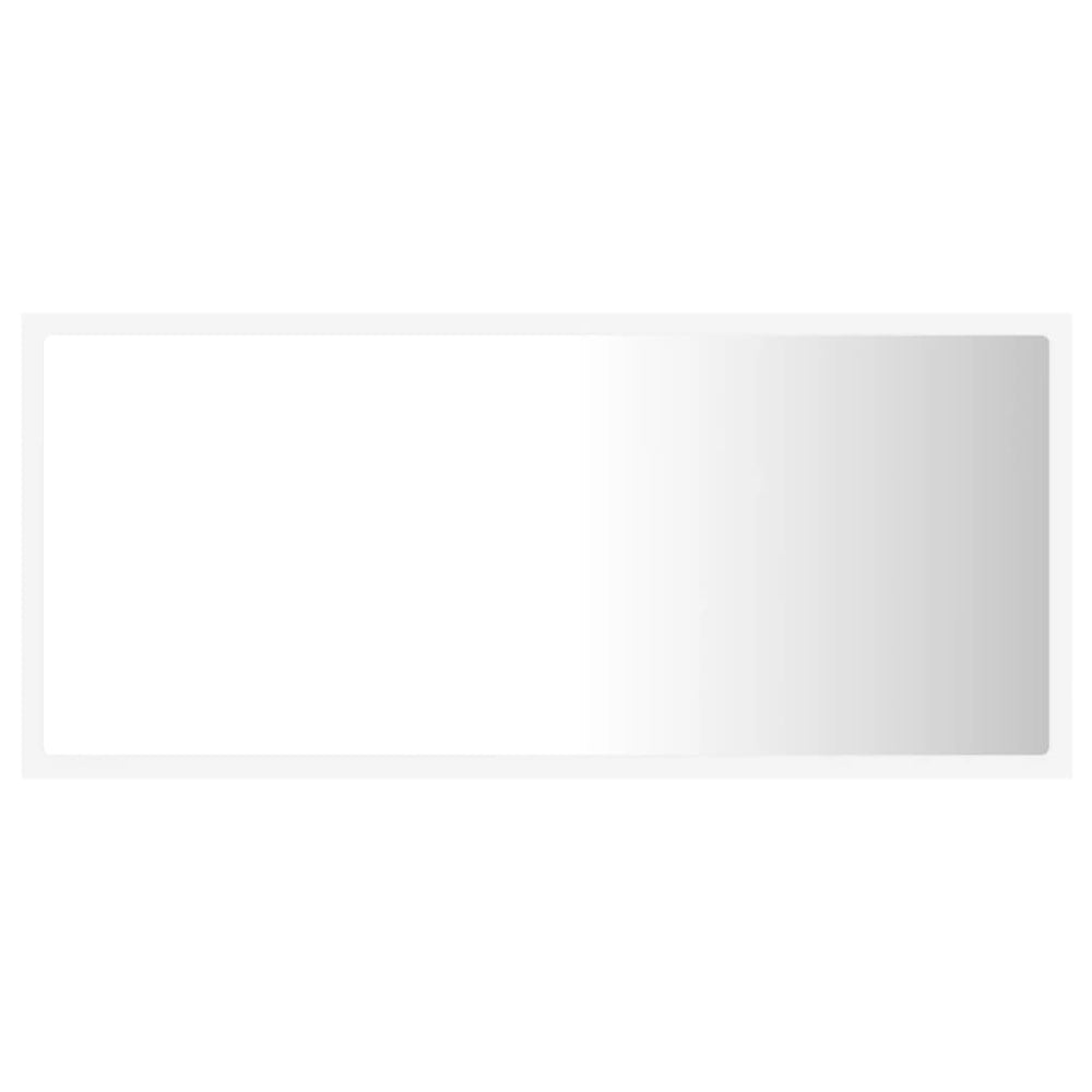 Badkamerspiegel LED 90x8,5x37 cm acryl wit MeubelReus