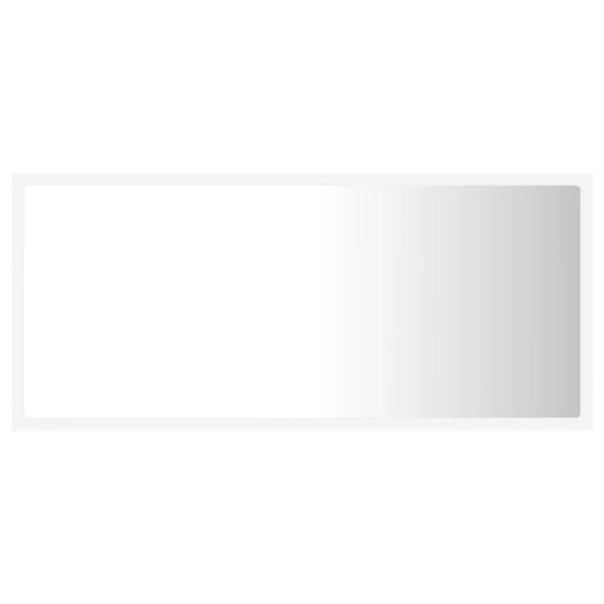 Badkamerspiegel LED 90x8,5x37 cm acryl wit MeubelReus