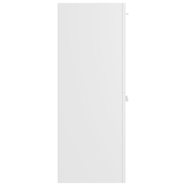 Badkamerkast 30x30x80 cm bewerkt hout wit MeubelReus