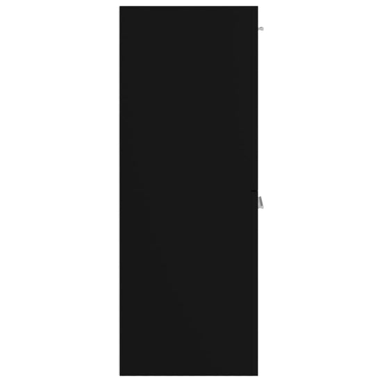 Badkamerkast 30x30x80 cm spaanplaat zwart MeubelReus