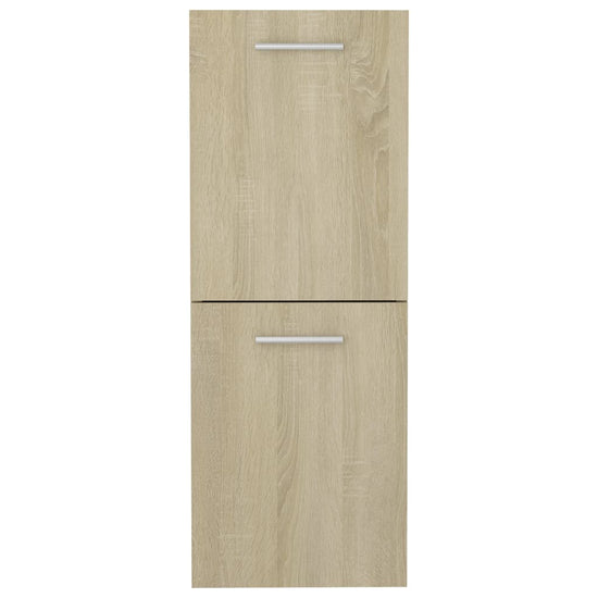 Badkamerkast 30x30x80 cm spaanplaat sonoma eikenkleurig MeubelReus