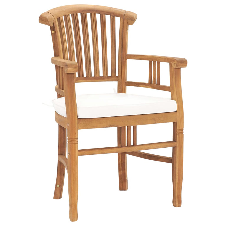 7-delige Tuinset met kussens massief teakhout MeubelReus