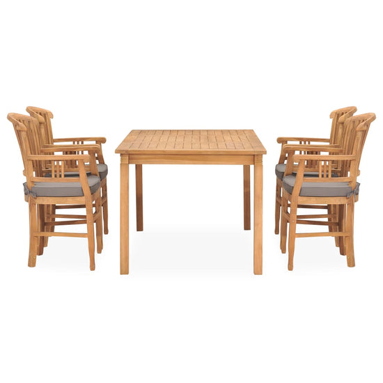 5-delige Tuinset met kussens massief teakhout MeubelReus