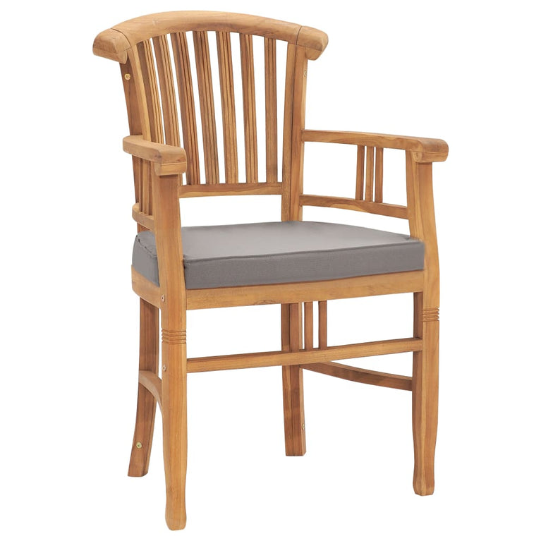 5-delige Tuinset met kussens massief teakhout MeubelReus