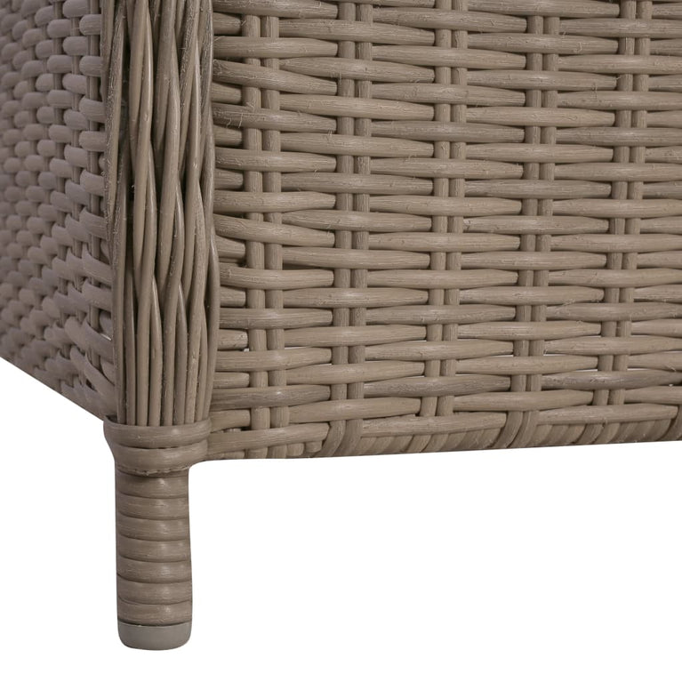 7-delige Tuinset poly rattan bruin MeubelReus