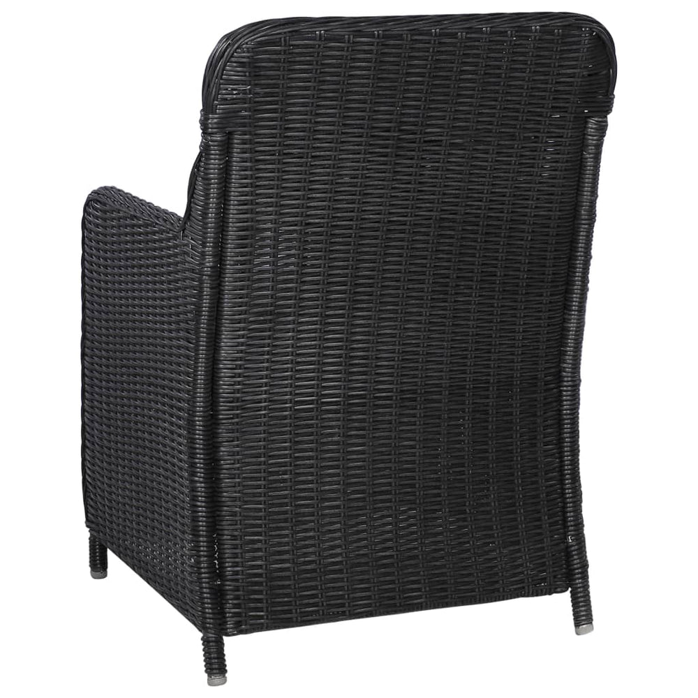 9-delige Tuinset poly rattan zwart MeubelReus