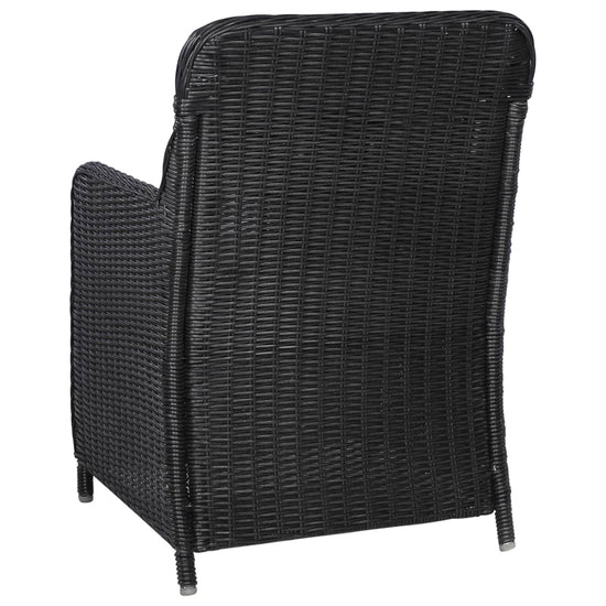 9-delige Tuinset poly rattan zwart MeubelReus