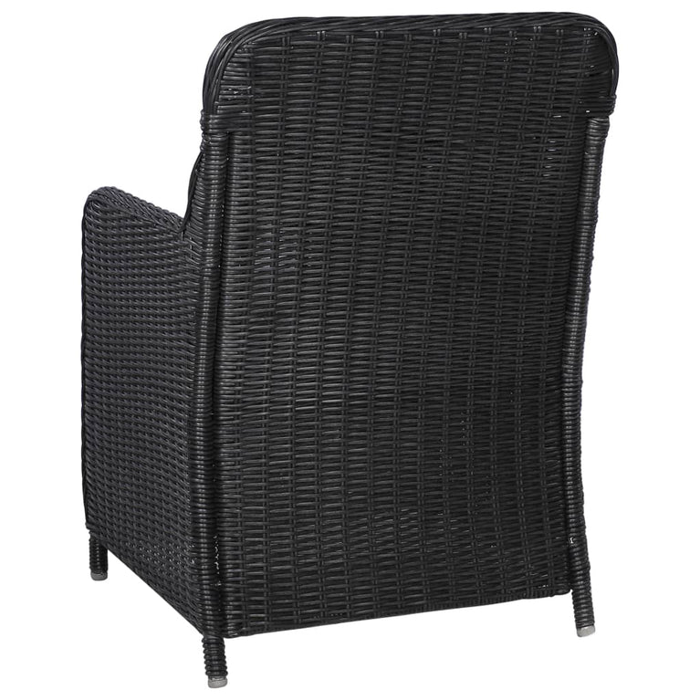 9-delige Tuinset poly rattan zwart MeubelReus