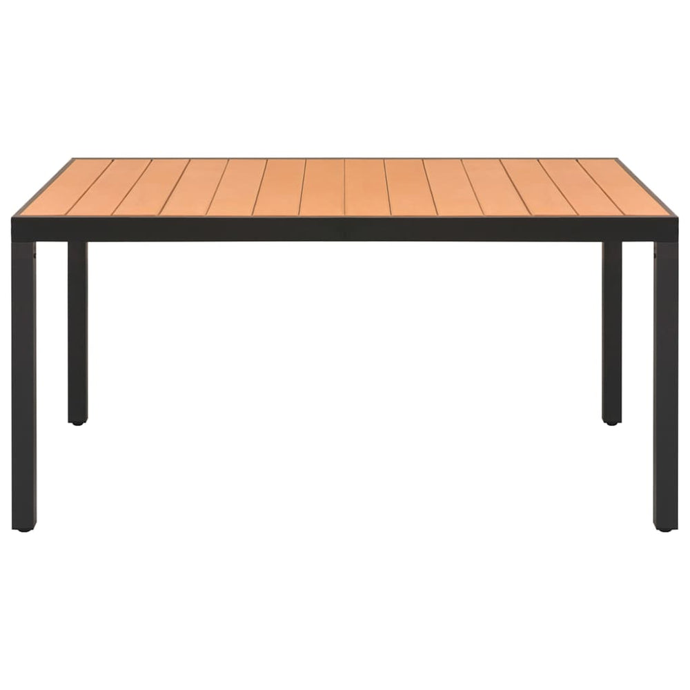 7-delige Tuinset zwart en bruin MeubelReus