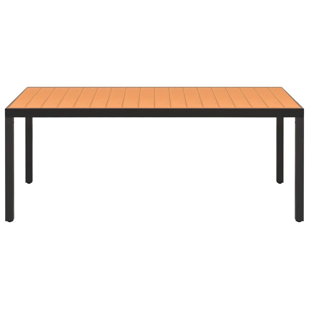 9-delige Tuinset zwart en bruin MeubelReus