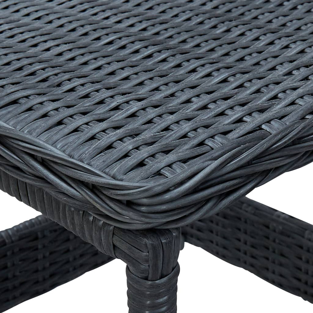 3-delige Loungeset met kussens poly rattan donkergrijs MeubelReus