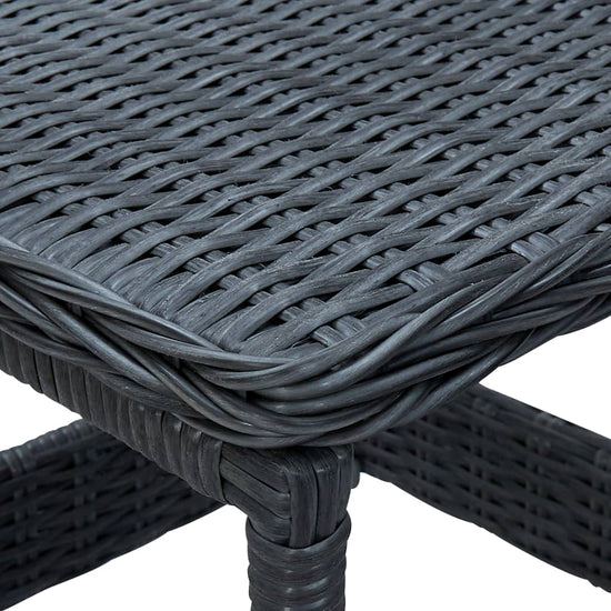 3-delige Loungeset met kussens poly rattan donkergrijs MeubelReus