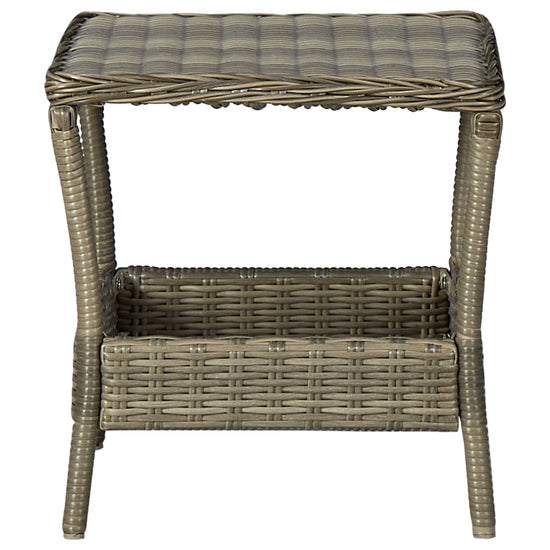 3-delige Loungeset met kussens poly rattan bruin MeubelReus