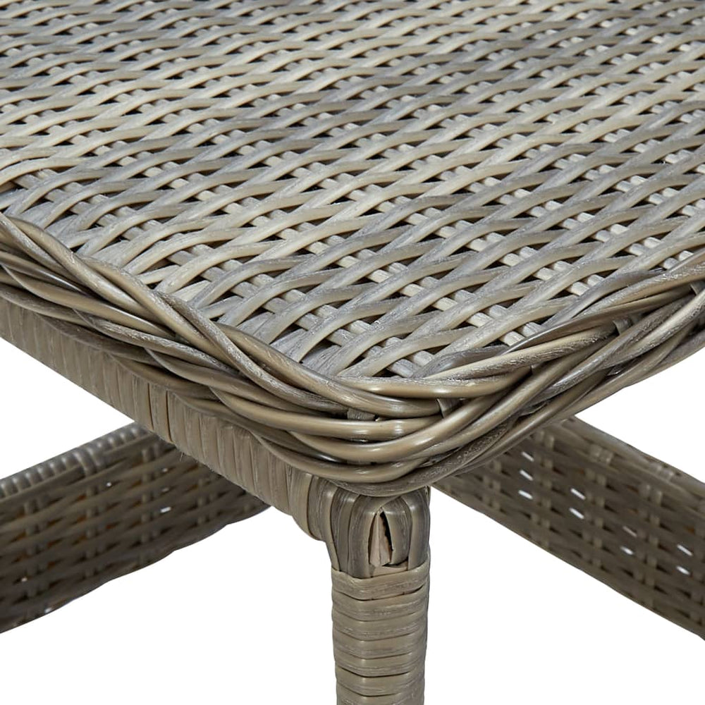 3-delige Loungeset met kussens poly rattan bruin MeubelReus