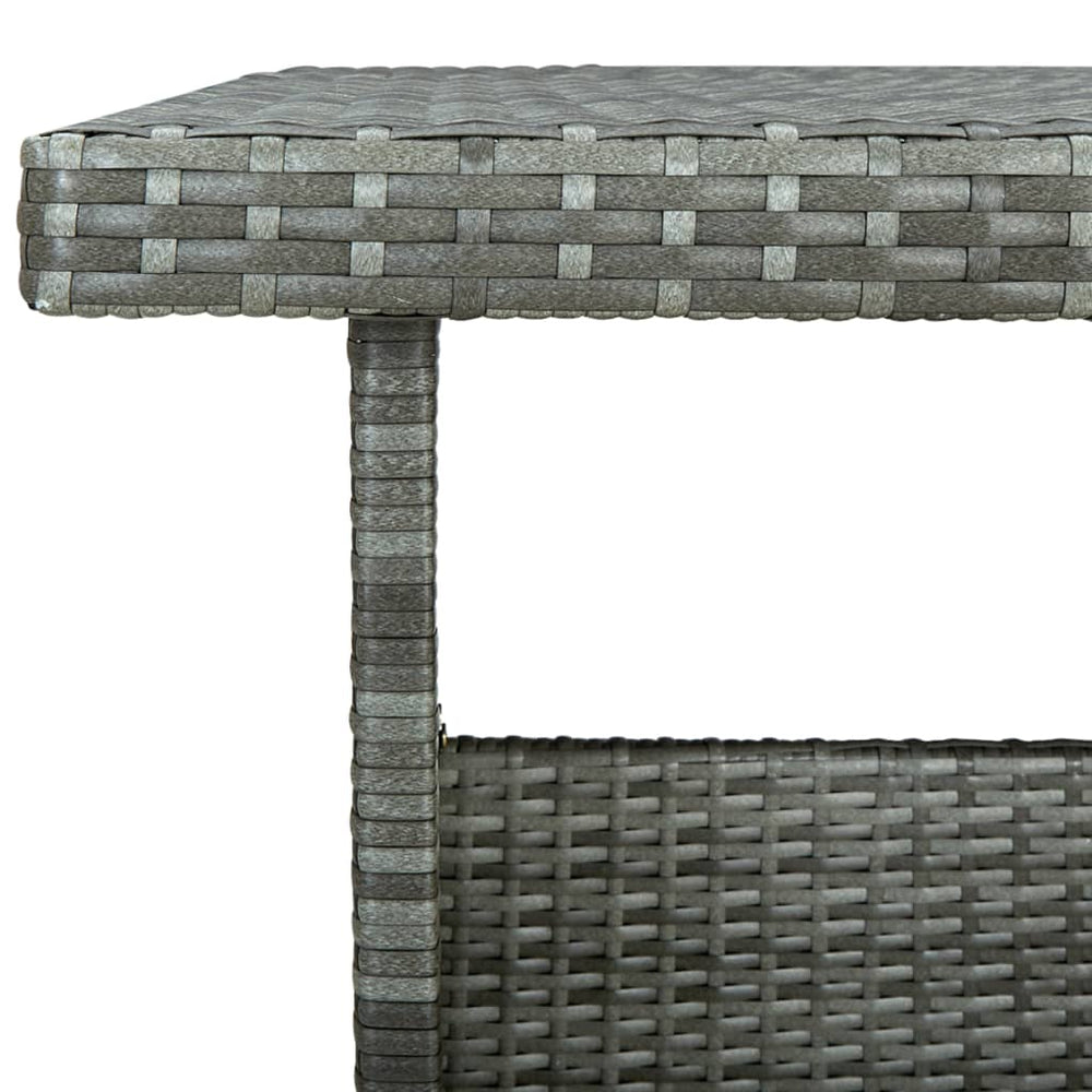 6-delige Loungeset met kussens poly rattan grijs MeubelReus