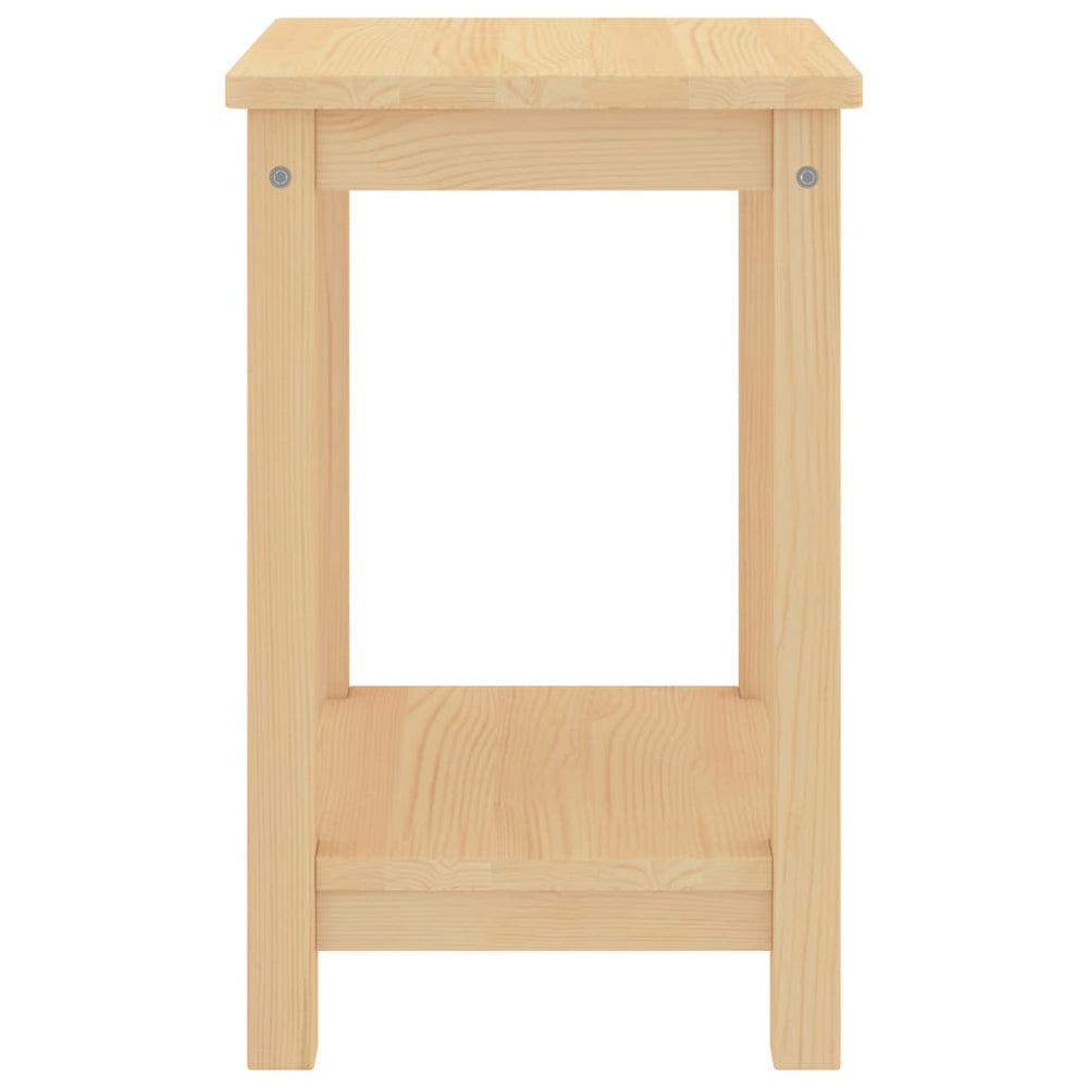 Nachtkastje 35x30x47 cm massief grenenhout lichthoutkleurig MeubelReus