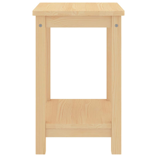 Nachtkastje 35x30x47 cm massief grenenhout lichthoutkleurig MeubelReus