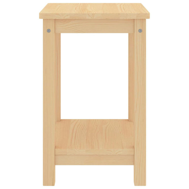 Nachtkastje 35x30x47 cm massief grenenhout lichthoutkleurig MeubelReus