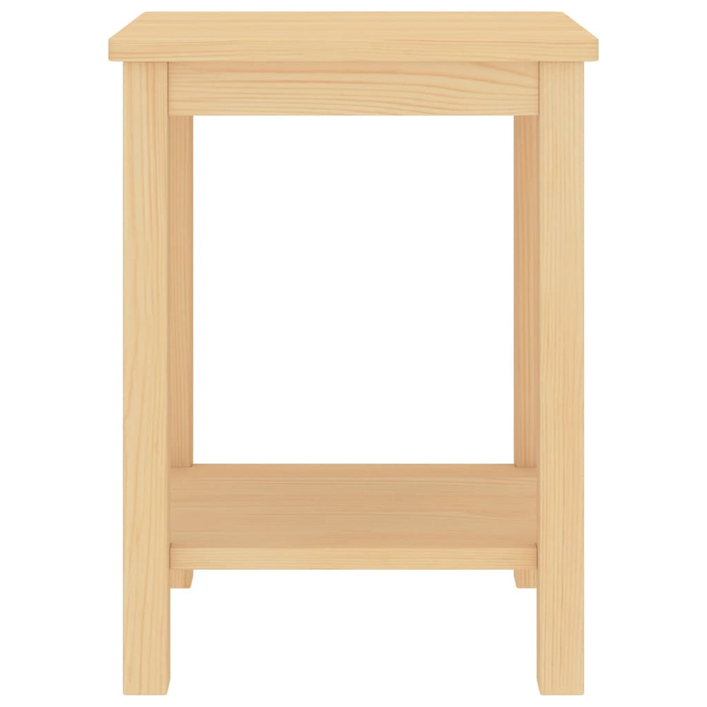 Nachtkastje 35x30x47 cm massief grenenhout lichthoutkleurig MeubelReus