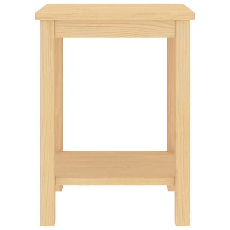 Nachtkastje 35x30x47 cm massief grenenhout lichthoutkleurig MeubelReus