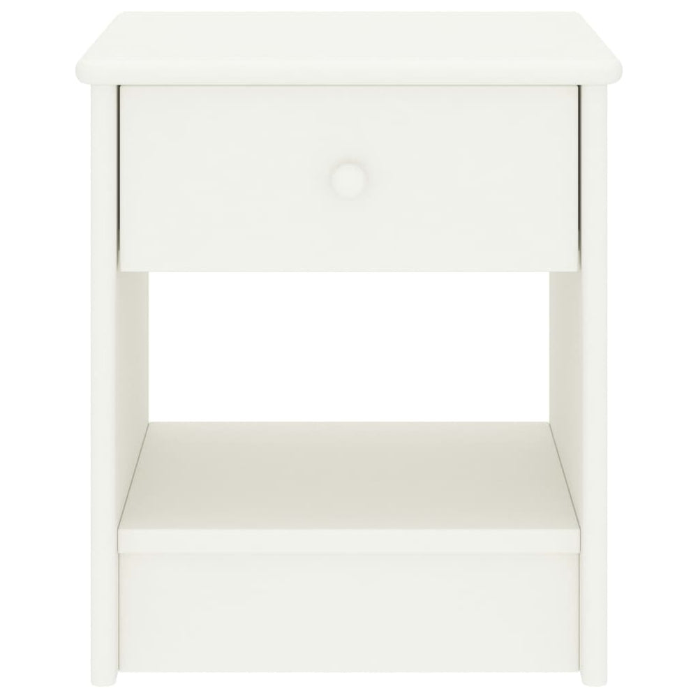 Nachtkastjes 2 st 35x30x40 cm massief grenenhout wit MeubelReus