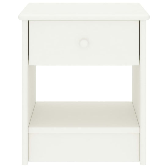 Nachtkastjes 2 st 35x30x40 cm massief grenenhout wit MeubelReus