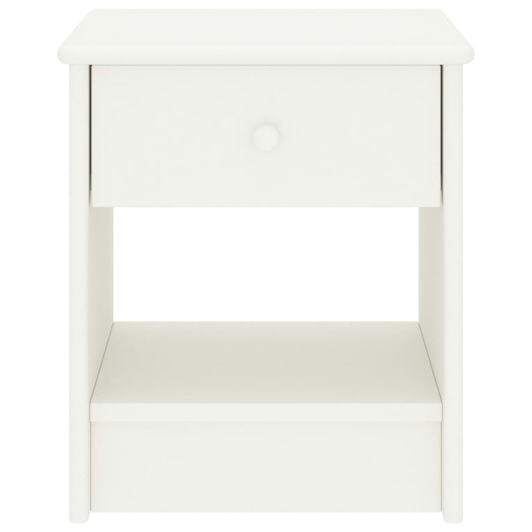 Nachtkastjes 2 st 35x30x40 cm massief grenenhout wit MeubelReus