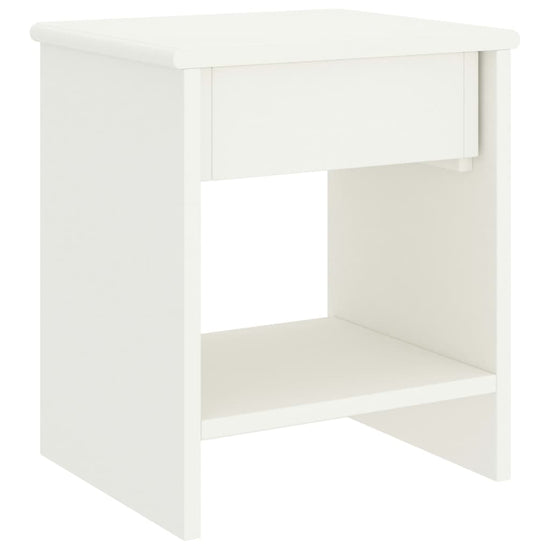 Nachtkastjes 2 st 35x30x40 cm massief grenenhout wit MeubelReus