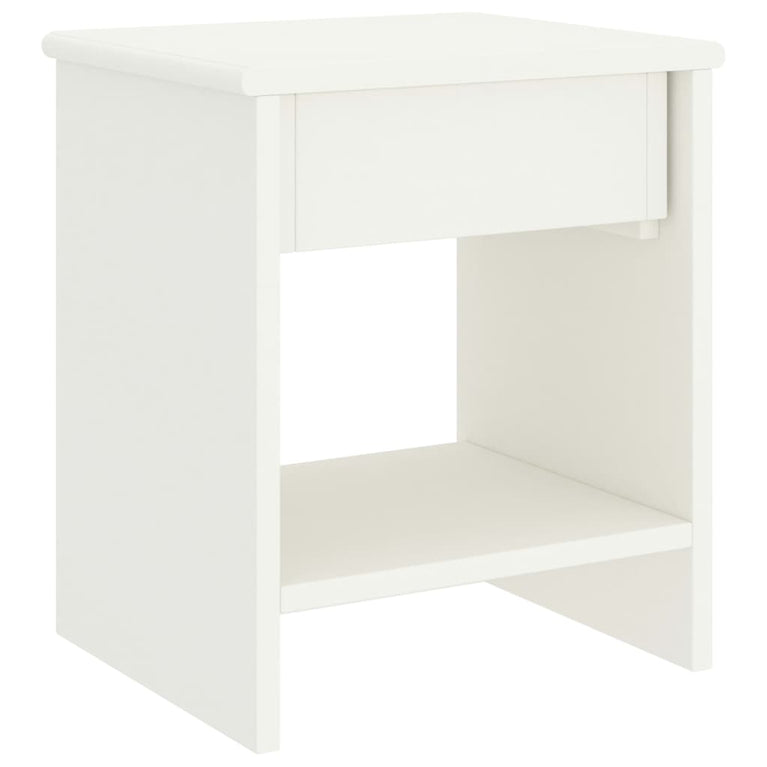 Nachtkastjes 2 st 35x30x40 cm massief grenenhout wit MeubelReus