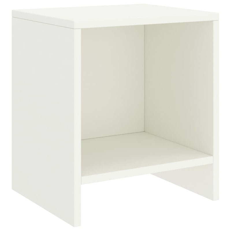 Nachtkastjes 2 st 35x30x40 cm massief grenenhout wit MeubelReus
