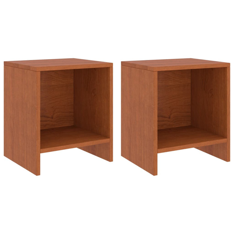 Nachtkastjes 2 st 35x30x40 cm massief grenenhout honingbruin MeubelReus