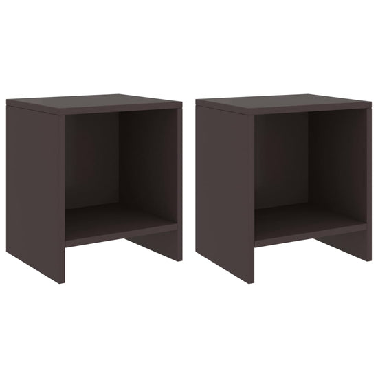 Nachtkastjes 2 st 35x30x40 cm massief grenenhout donkerbruin MeubelReus