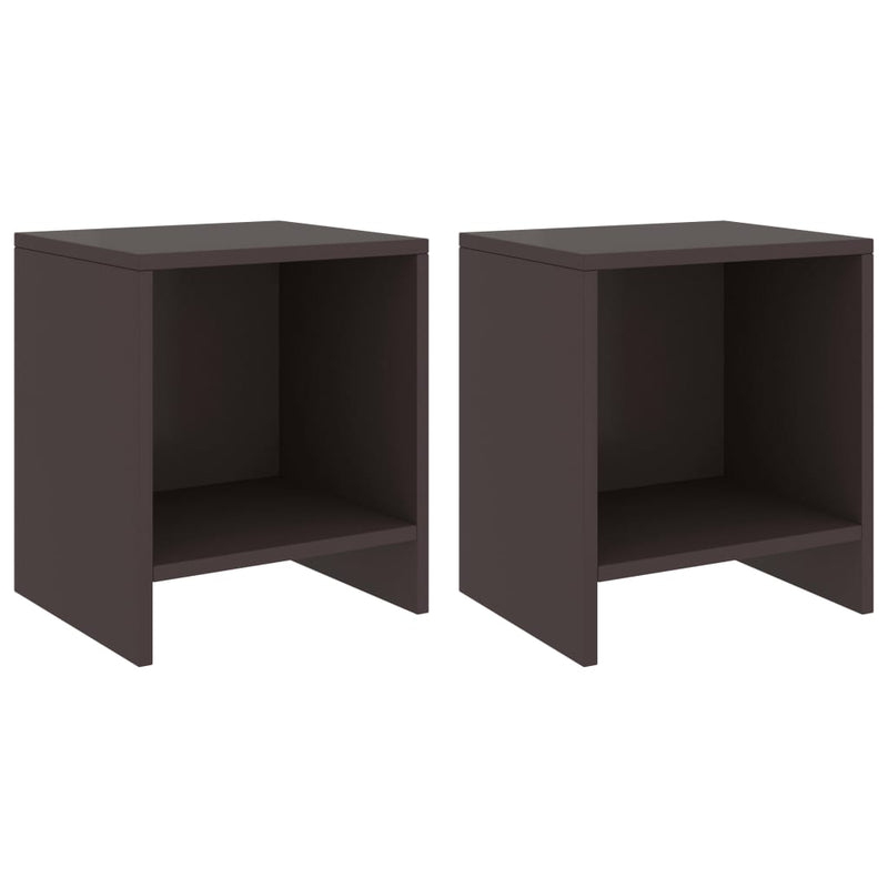 Nachtkastjes 2 st 35x30x40 cm massief grenenhout donkerbruin MeubelReus