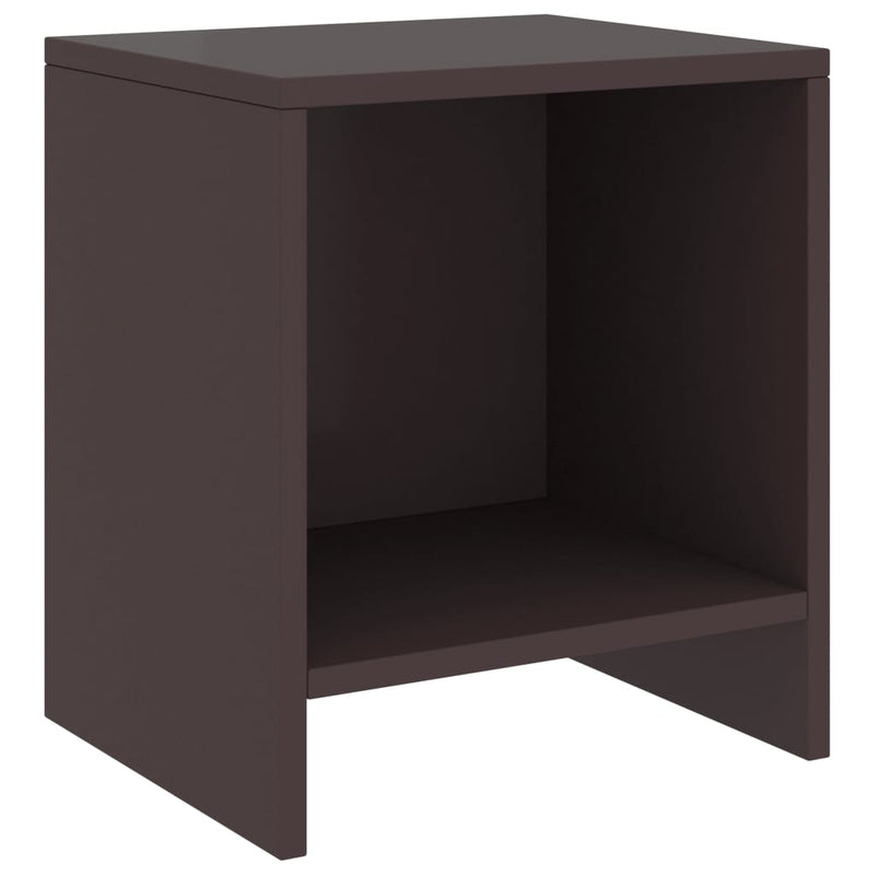 Nachtkastjes 2 st 35x30x40 cm massief grenenhout donkerbruin MeubelReus