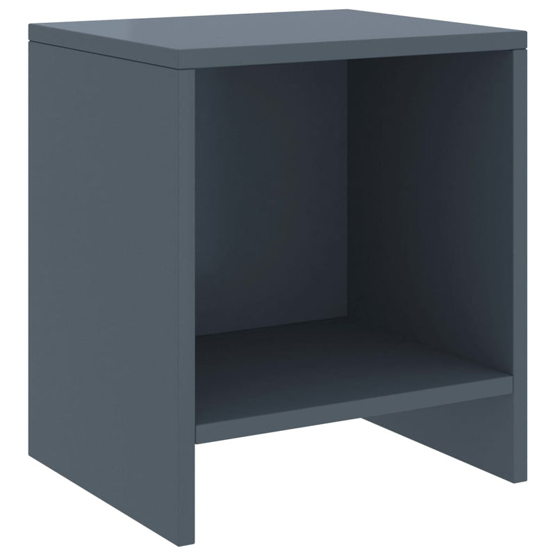 Nachtkastjes 2 st 35x30x40 cm massief grenenhout lichtgrijs MeubelReus