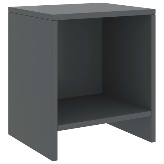 Nachtkastjes 2 st 35x30x40 cm massief grenenhout donkergrijs MeubelReus
