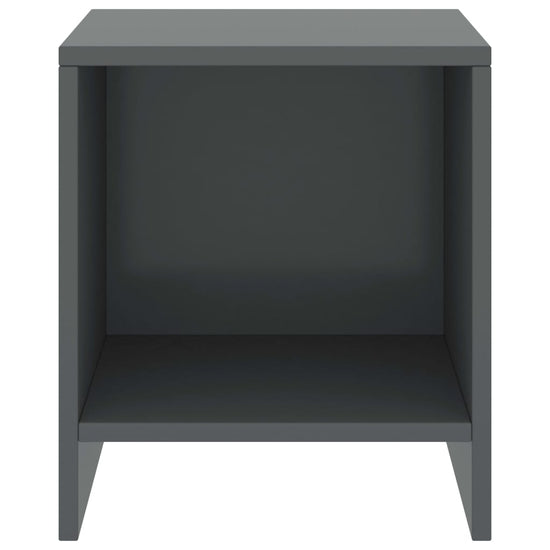 Nachtkastjes 2 st 35x30x40 cm massief grenenhout donkergrijs MeubelReus